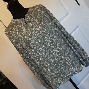 Jodifl Los Angeles Ditsy Dot Blouse with Buttons